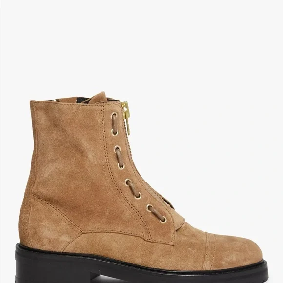 All Saints Ariel Camel Combat Boots - Picture 2 of 9